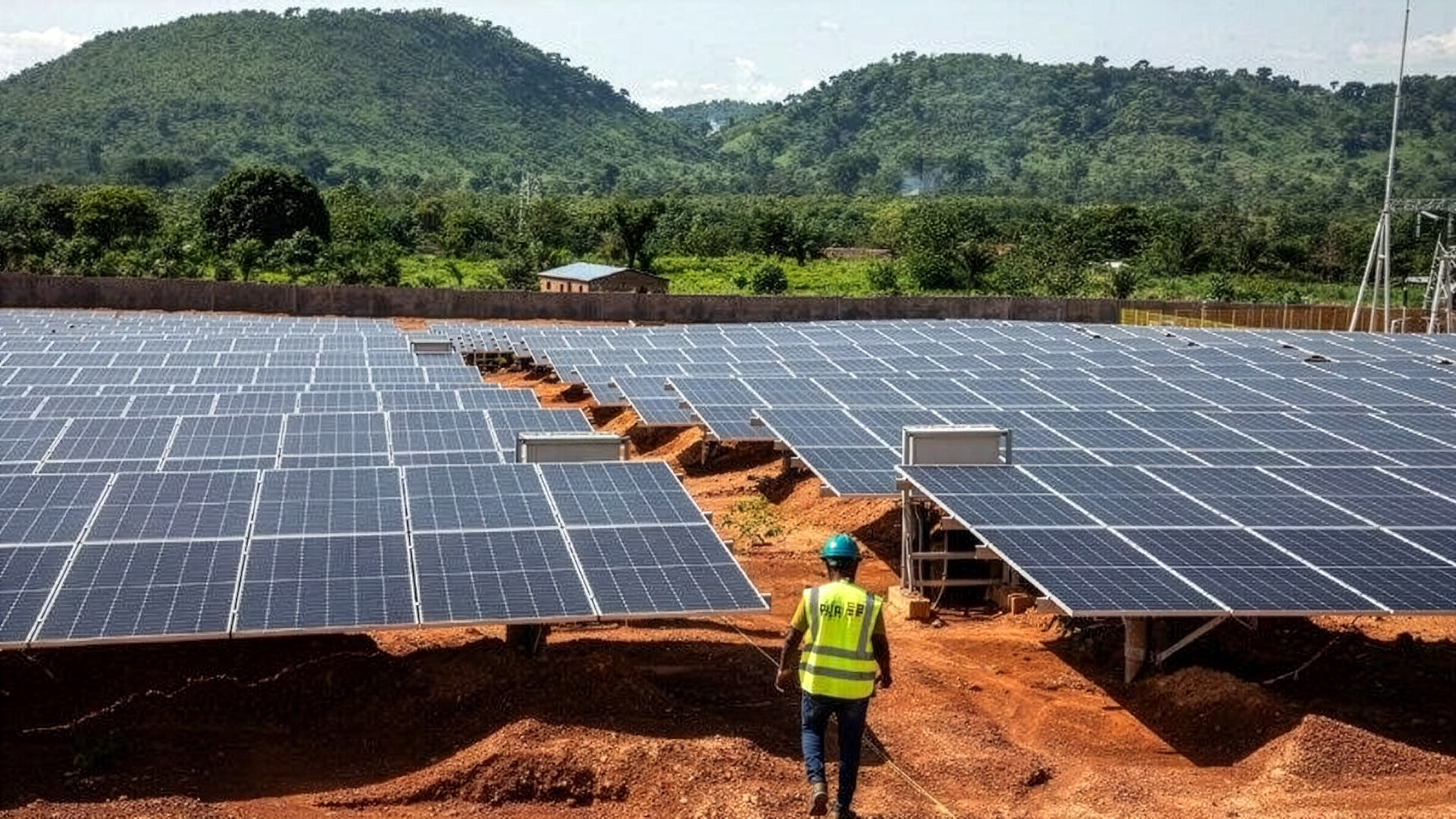 Solar panel close-up